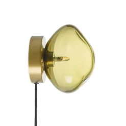 HADELAND GLASSVERK Vegglampe Crystal Stone