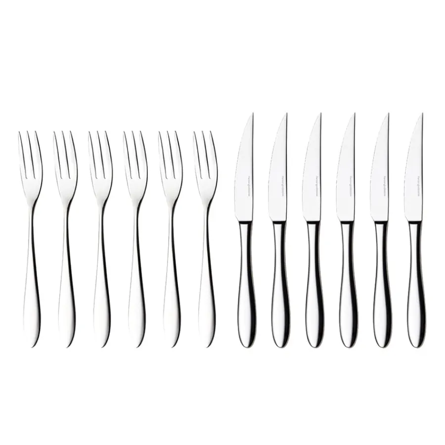 HARDANGER BESTIKK Fjord Biffbestikk 6 Pers