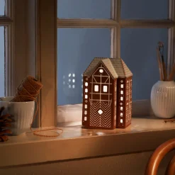 KÄHLER DESIGN Kähler Gingerbread Lyshus Stor Brun
