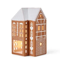 KÄHLER DESIGN Kähler Gingerbread Lyshus Stor Brun