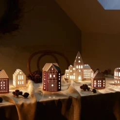 KÄHLER DESIGN Kähler Gingerbread Lyshus Medium Brun