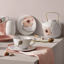 KÄHLER DESIGN Kähler Hammershøi Poppy Tekanne 1,2L Hvit m/Dekor