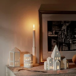 KÄHLER DESIGN Kähler Urbania Lyshus By 21cm Hvit