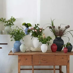 KNABSTRUP KERAMIK Vase 27cm Riflet Lavendel