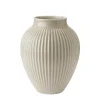 KNABSTRUP KERAMIK Knabstrup Vase 27cm Riflet Sand