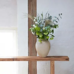 KNABSTRUP KERAMIK Knabstrup Vase 27cm Riflet Sand