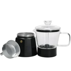 Lifetime Brands Europe ltd La Cafetière Verona Espressokanne 6 kopper Sort