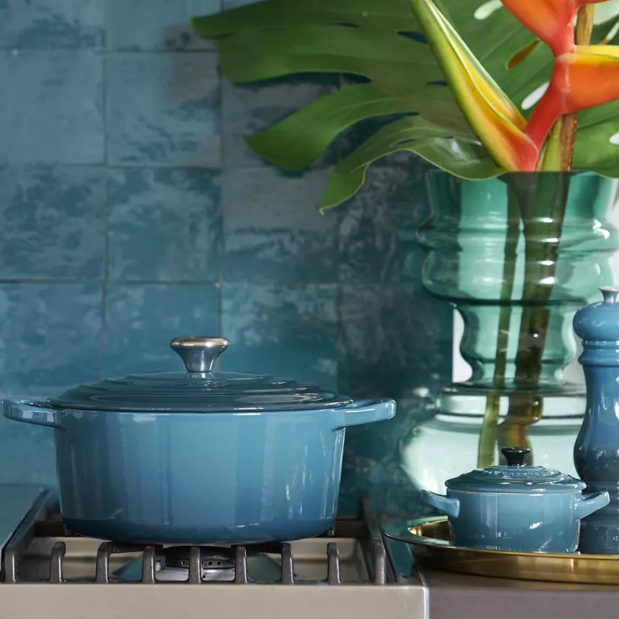 LE CREUSET Støpejernsgryte 4,2L/24cm Deep Teal