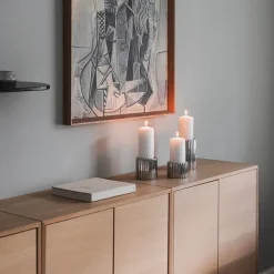 LØVE Løve Vinje Telysholder Rustfritt Stål 9cm Sølv