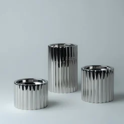 LØVE Løve Vinje Telysholder Rustfritt Stål 9cm Sølv