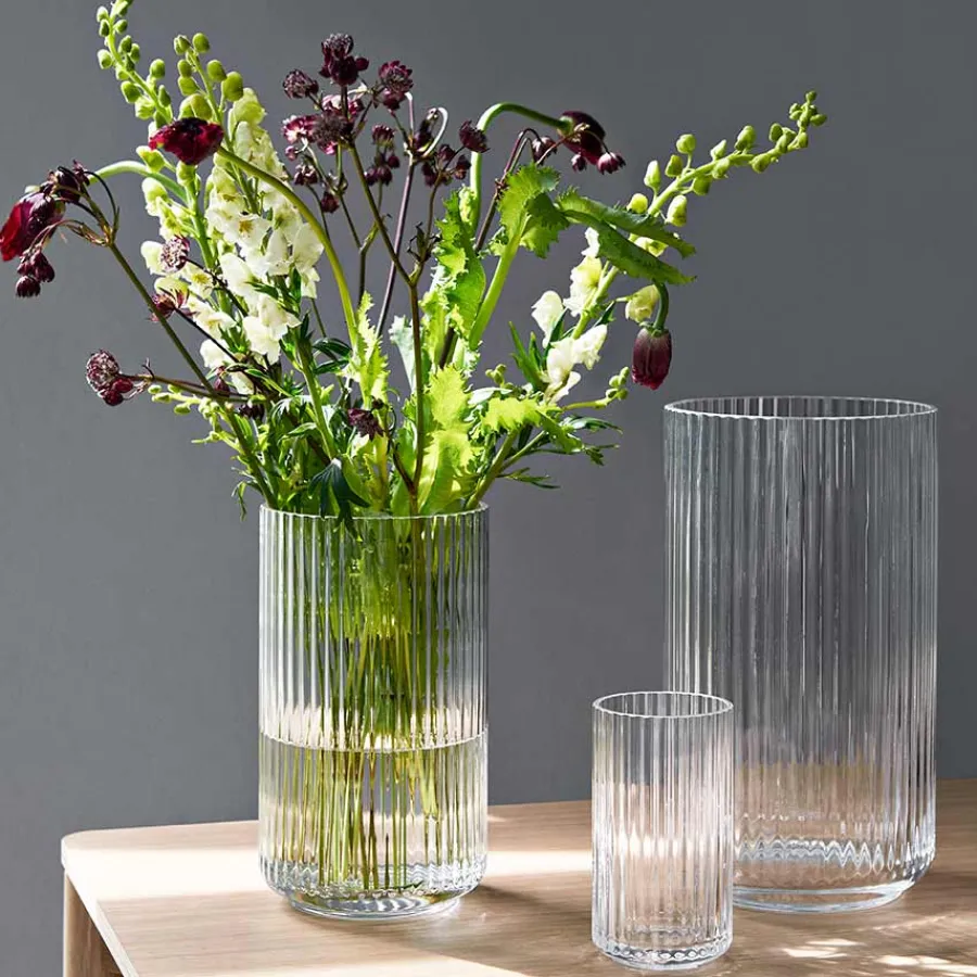 LYNGBY Porcelæn Vase 25cm Klart Glass