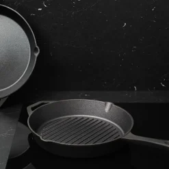 ASK Malm Grillpanne Støpejern Uten Emalje 28cm