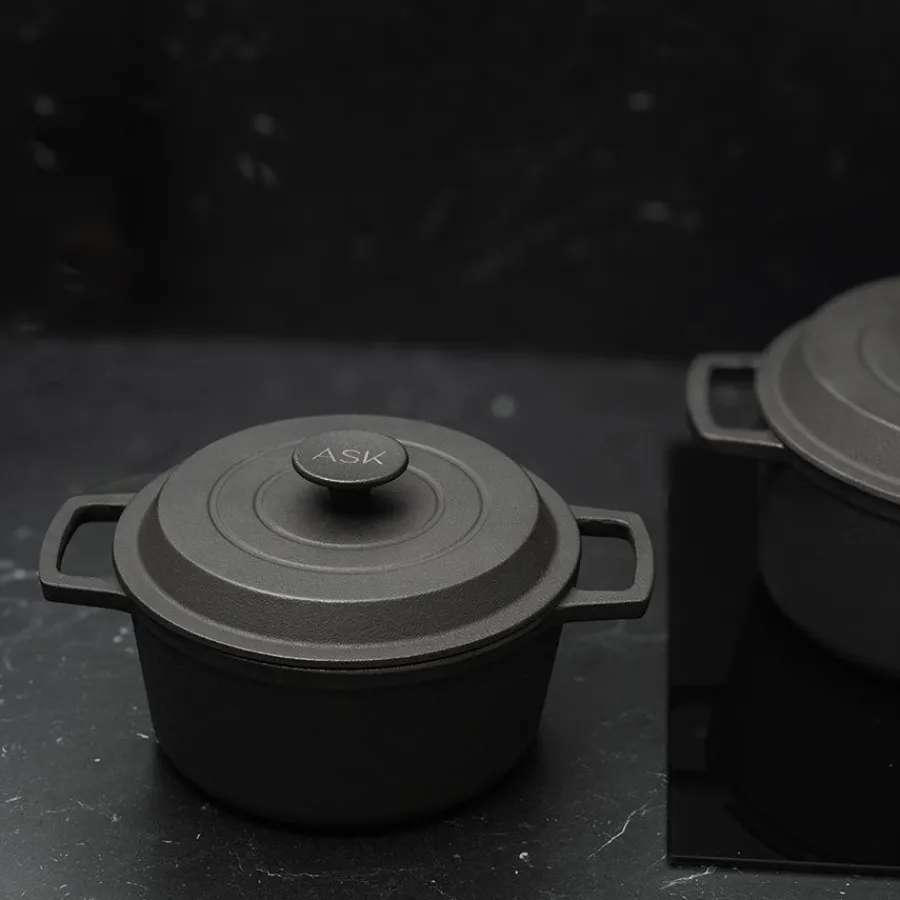 ASK Malm Støpejernsgryte Uten Emalje 2,5L