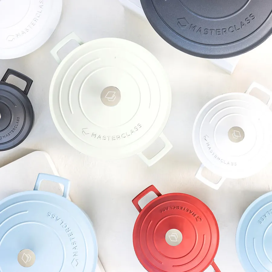 Lifetime Brands Europe ltd Masterclass Cast Aluminium Gryte 5L Himmelblå