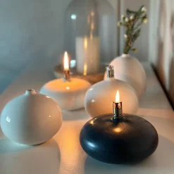 PORSGRUNDS PORSELÆNSFABRIK Nordic Living Oljelampe 13,5 x 7cm Blå