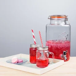 NORGESGLASSET Norgesglass Seidel Glass 2pk m/Sugerør