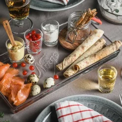 NORGESGLASSET Serveringsfat Avlangt 35cm