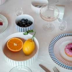 NOVA Abby Tallerken 26cm Blå m/Gullkant