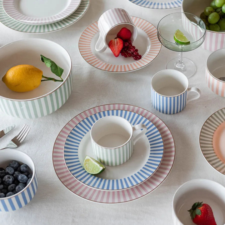 NOVA Abby Tallerken 26cm Rosa m/Gullkant