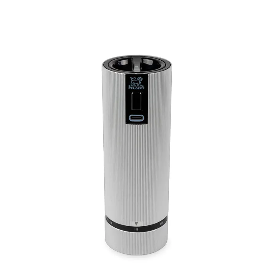 PEUGEOT Line Elektrisk Saltkvern Z 15cm Aluminium