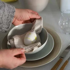 PORSGRUNDS PORSELÆNSFABRIK Porselensegg Stråmønster Gul - Porsgrund