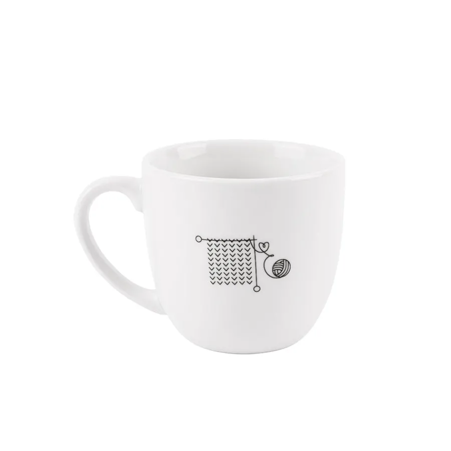 PORSGRUNDS PORSELÆNSFABRIK Porsgrunds Porselænsfabrik Hashtag Krus Strikk deg Lykkelig 38cl