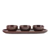 PORSGRUNDS PORSELÆNSFABRIK Porsgrunds Porselænsfabrik Terra Tapassett 3 Deler Bordeaux
