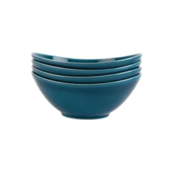 PORSGRUNDS PORSELÆNSFABRIK Porsgrunds Porselænsfabrik Sense Teal Bolle 18,5cm 4pk