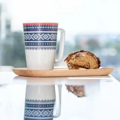 PORSGRUNDS PORSELÆNSFABRIK Porsgrunds Porselænsfabrik Marius Maud Krus 2 pk Blå/Rød m/Gave Eske