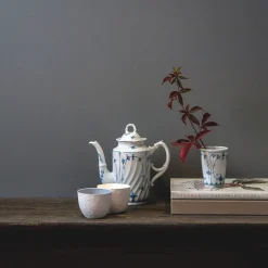 PORSGRUNDS PORSELÆNSFABRIK Porsgrunds Porselænsfabrik Bogstad Stråmønster Kaffekanne & Lokk