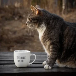 PORSGRUNDS PORSELÆNSFABRIK Porsgrunds Porselænsfabrik Hashtag Krus 38 cl Livet Er Best Med Katt