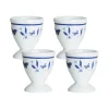 PORSGRUNDS PORSELÆNSFABRIK Porsgrunds Porselænsfabrik Bluebird Butterfly Eggeglass 4pk
