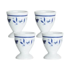 PORSGRUNDS PORSELÆNSFABRIK Porsgrunds Porselænsfabrik Bluebird Butterfly Eggeglass 4pk