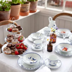 PORSGRUNDS PORSELÆNSFABRIK Porsgrunds Porselænsfabrik Bluebird Butterfly Tallerken 22 cm