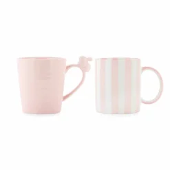 PORSGRUNDS PORSELÆNSFABRIK Porsgrunds Stripekopp 30cl Rosa 2pk