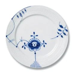 ROYAL COPENHAGEN Blå Mega Riflet Tallerken 27cm Nr.6