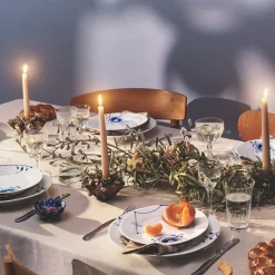 ROYAL COPENHAGEN Blå Mega Riflet Tallerken 27cm Dekor 9