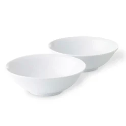 ROYAL COPENHAGEN HVIT RIFLET SKÅL 2PK 35CL