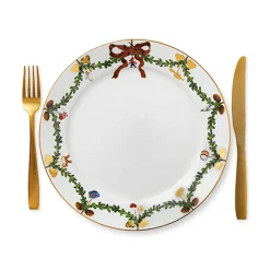 ROYAL COPENHAGEN Stjerneriflet Jul Tallerken 27cm