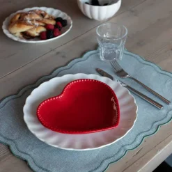 SEASONS Love Collection Hjerteformet Asjett 20cm Rød