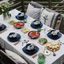 PORSGRUNDS PORSELÆNSFABRIK Sense Teal Tallerken 22 cm 4pk