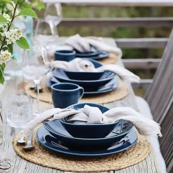 PORSGRUNDS PORSELÆNSFABRIK Sense Teal Tallerken 28 cm 4pk