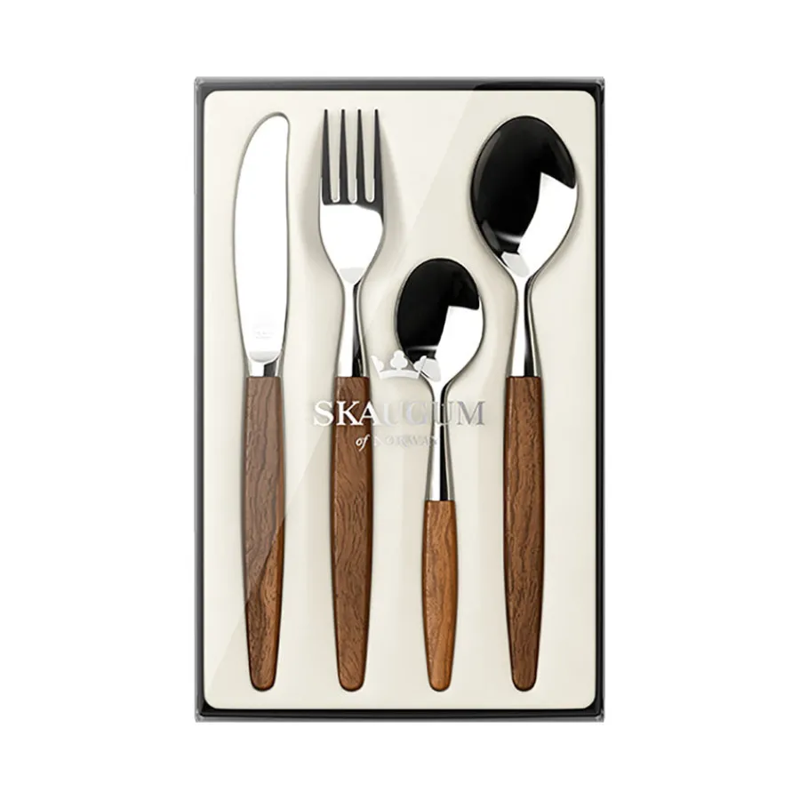 SKAUGUM BESTIKK Bestikksett 4 Deler Teak