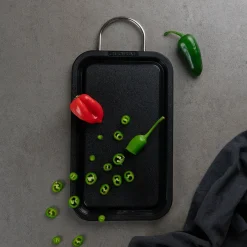 GLOBAL Skjærebrett I Plast Svart 26,5x16x1,3cm