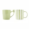 PORSGRUNDS PORSELÆNSFABRIK Stripekopp Harekopp Grønn 2pk