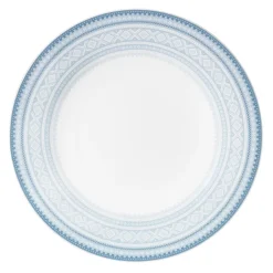 PORSGRUNDS PORSELÆNSFABRIK TALLERKEN FLAT 22 CM BLÅ - 4PK