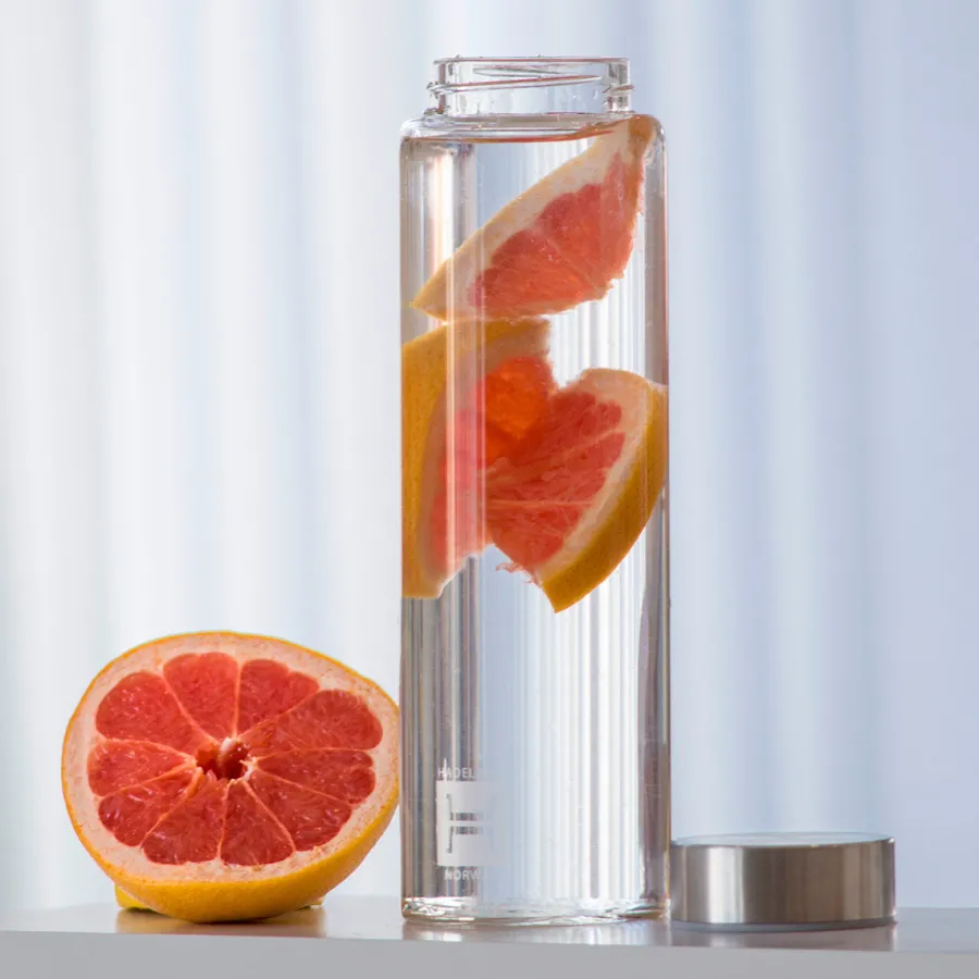 HADELAND GLASSVERK Vannflaske 1L u/trekk