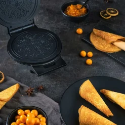 WILFA CC1B Culture Krumkakejern Sort